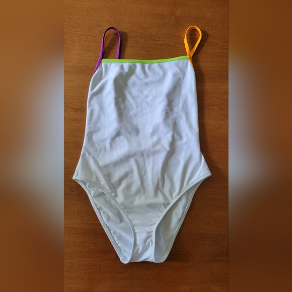 Madewell x Solid & Striped® Colorblock Tipped Chelsea One-Piece Swimsuit - Picture 3 of 4